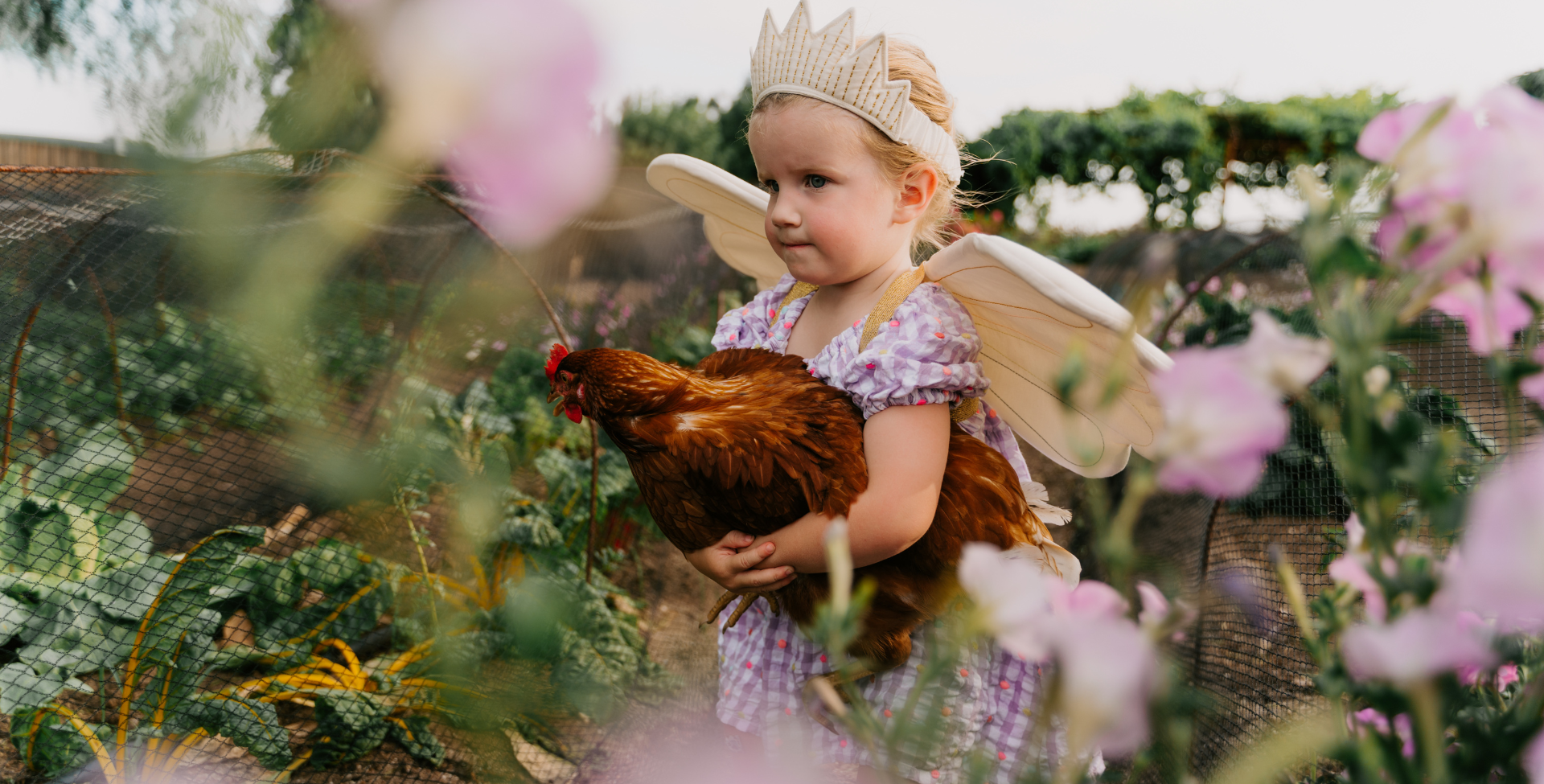 girl in flowers